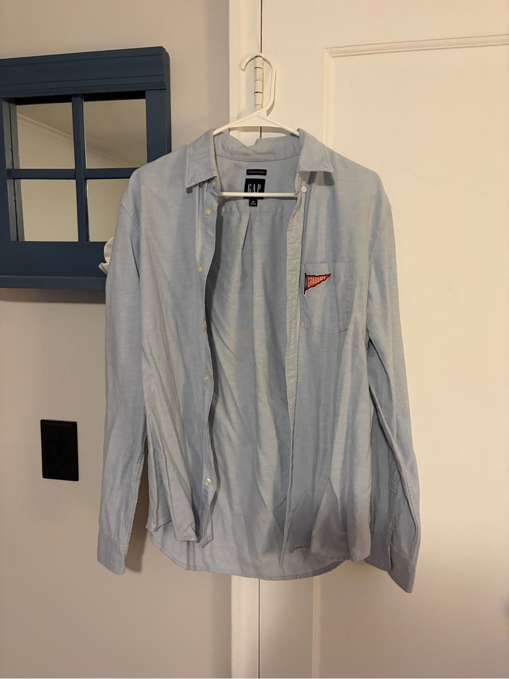 GAP Light Blue Casual Button-Down Shirt
